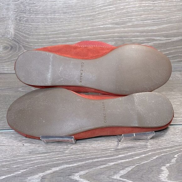 Cole Haan Elbridge Tandoori Spice Leather Women's Sz 6.5B Slip On Ballet Flats - Picture 8 of 11